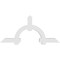Ekena Millwork Ericson Architectural Grade PVC Gable Bracket, 84"W x 38 1/2"H x 4"D x 6"F, 11/12 Pitch GBP084X39X0406ERI00 - alternate 5